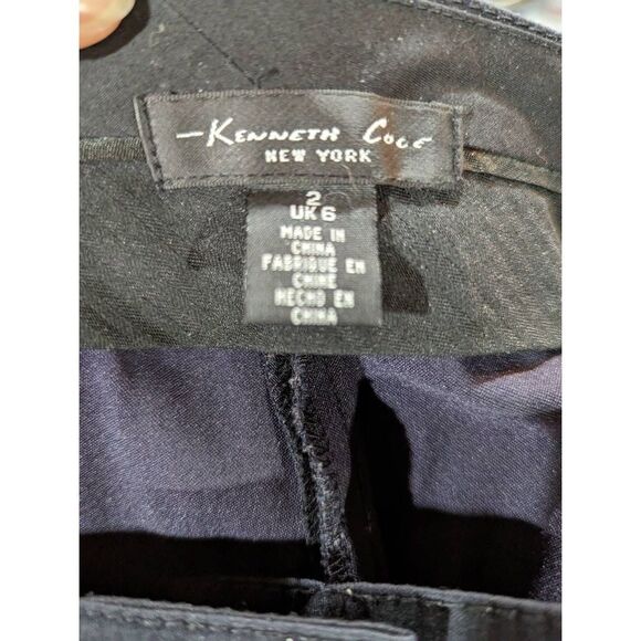 Kenneth Cole Women's Wide Leg Colorblock Cotton Blend Pants Size 2 - Picture 2 of 6